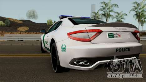 Maserati Gran Turismo Dubai Police 2013 for GTA San Andreas