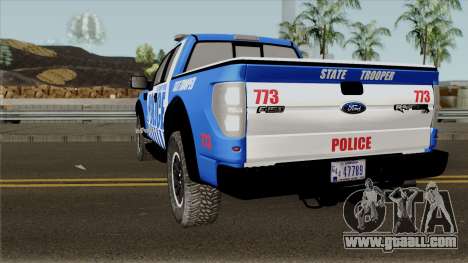 Ford F-150 Raptor 2016 Red County Police for GTA San Andreas