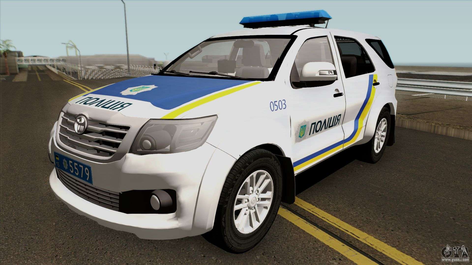 toyota fortuner police car