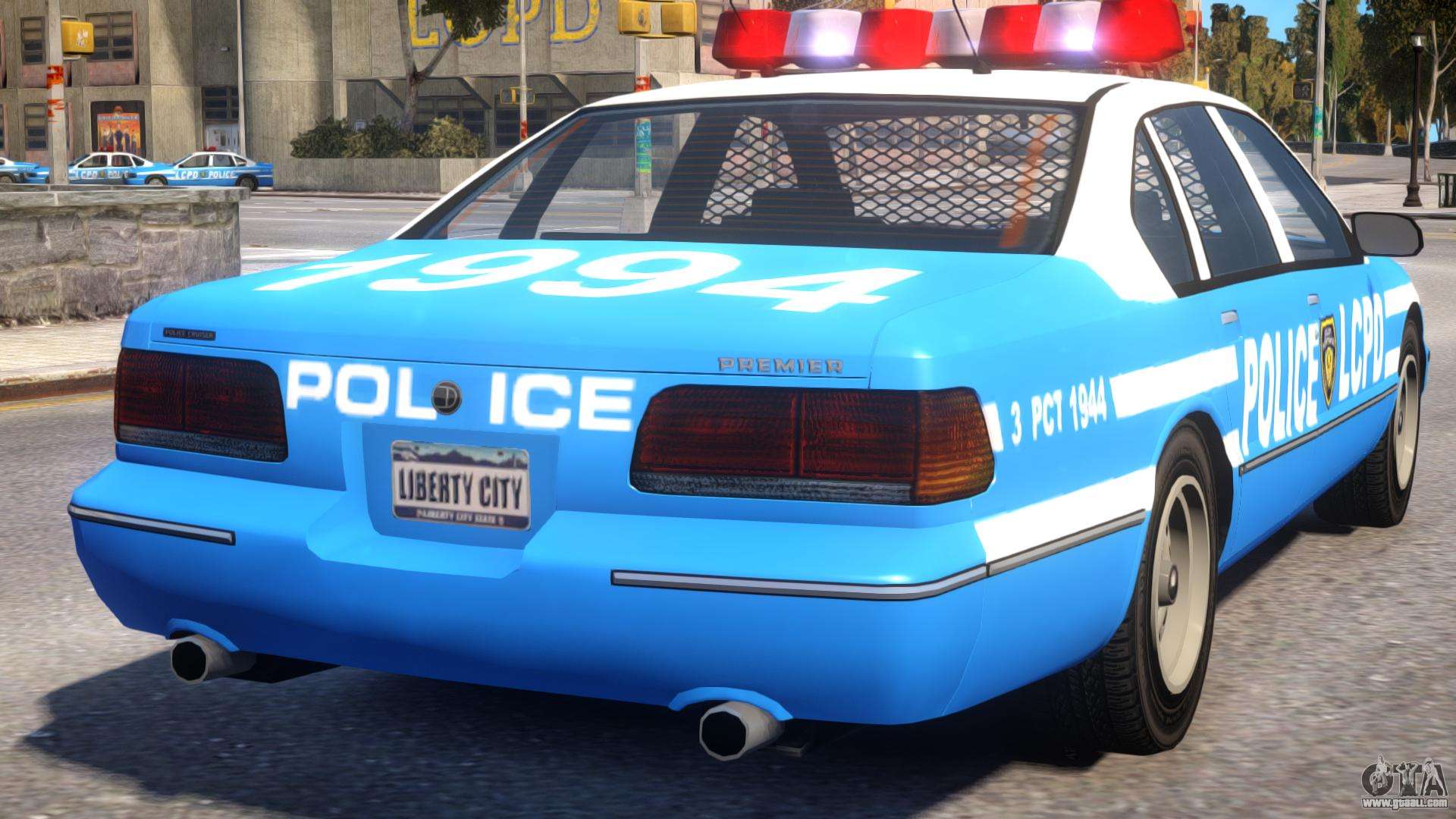 gta 4 all blue police car pack