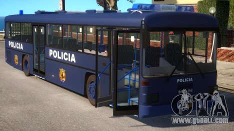 N1 Europe Police Bus Mod MAN 202 for GTA 4