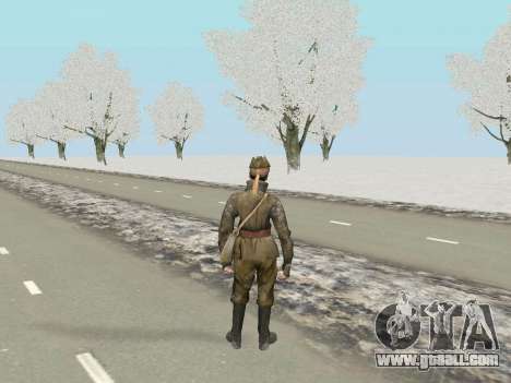 The red army in the Winter Form for GTA San Andreas