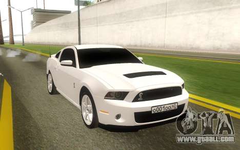 Ford Mustang Shelby GT500 Stock for GTA San Andreas