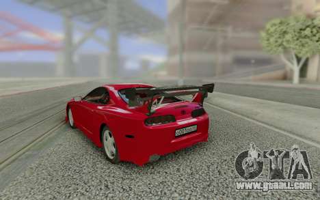 Toyota Supra Tuning Red with Spoiler for GTA San Andreas