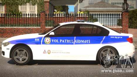 BMW M5 2015 Baku Police for GTA 4