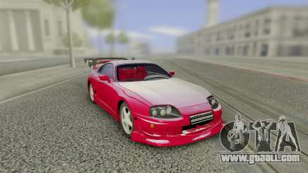 Toyota Supra Tuning Red with Spoiler for GTA San Andreas