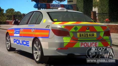 BMW 525D E60 Met Police for GTA 4
