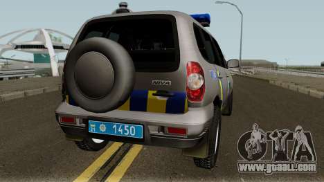 Chevrolet Niva GLC 2009 Ukraine Police Gray for GTA San Andreas
