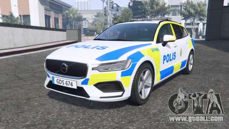 Volvo V60 T6 2018 Swedish Police [ELS]