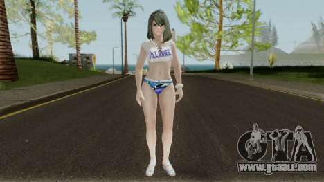 Tamaki (Auriga Shirt Swimwear) Long Hair Mod for GTA San Andreas