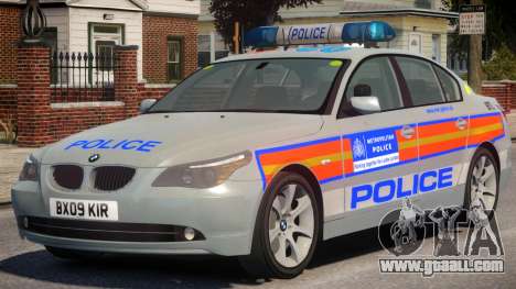 BMW 525D E60 Met Police for GTA 4