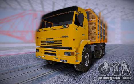 KAMAZ 6460 Truck with pipes for GTA San Andreas