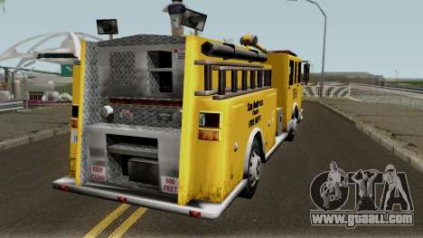 Firetruck Paintable in the Two of the Colours for GTA San Andreas