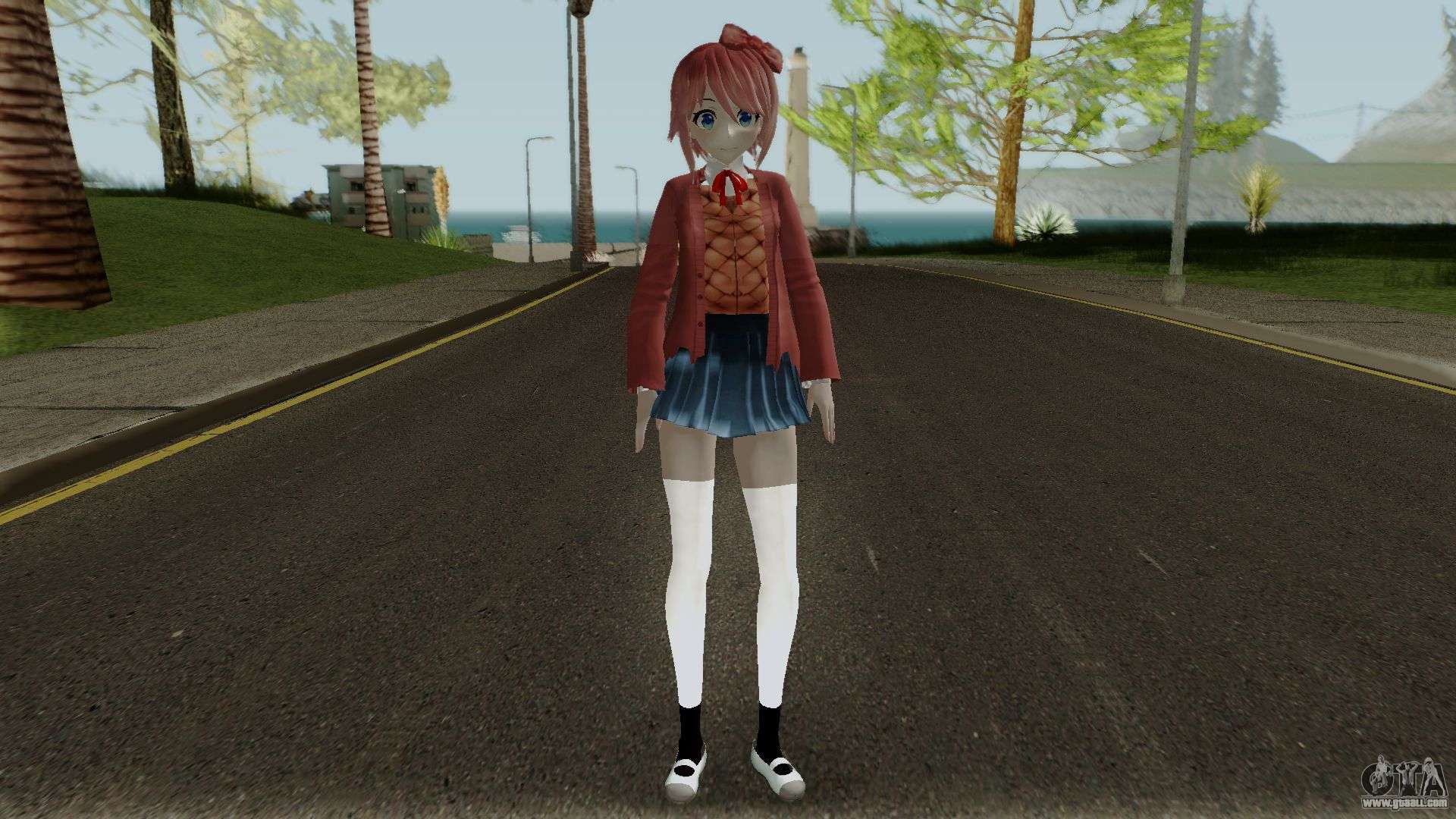 Download Sayori from Doki Doki Literature Club for GTA 5