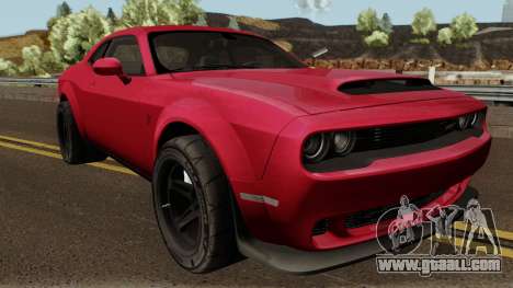 Dodge Challenger SRT Demon 2018 for GTA San Andreas