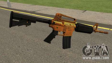 Golden M4A1 for GTA San Andreas