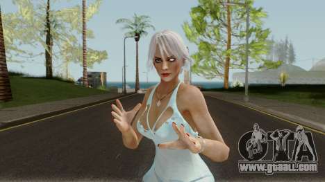 Christie Blue Dress Update for GTA San Andreas