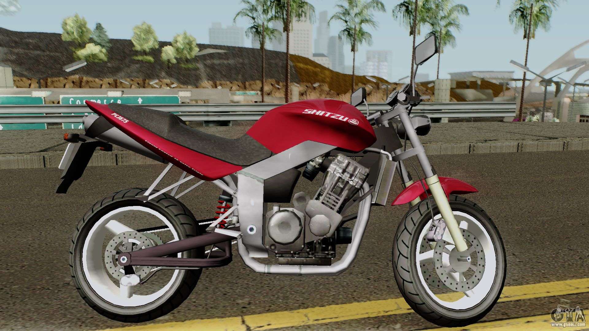 Shitzu PCJ-600 do GTA 5 - imagens, características e descrição de moto