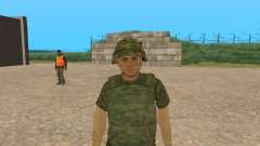 A fighter of the armed forces in camouflage Figure for GTA San Andreas