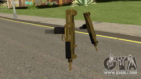 Gold UZI From GTA IV TBOGT for GTA San Andreas