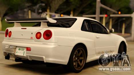 Nissan Skyline GT-R BNR34 Mid Night for GTA San Andreas