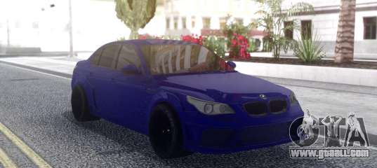 BMW M5 E60 Blue for GTA San Andreas