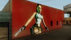 Tomb Raider I Lara Mural Mod for GTA San Andreas