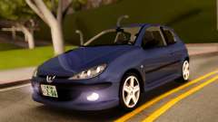 Peugeot 206 RC Blue Color for GTA San Andreas
