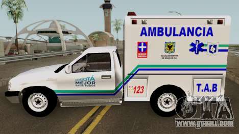 Chevrolet Luv Ambulancia Colombiana for GTA San Andreas