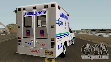Chevrolet Luv Ambulancia Colombiana for GTA San Andreas