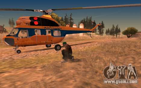 Soviet helicopter Mi-2 Aeroflot for GTA San Andreas
