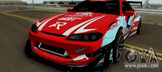 Nissan Silvia S15 Rocket Bunny BSI Drift Team for GTA San Andreas