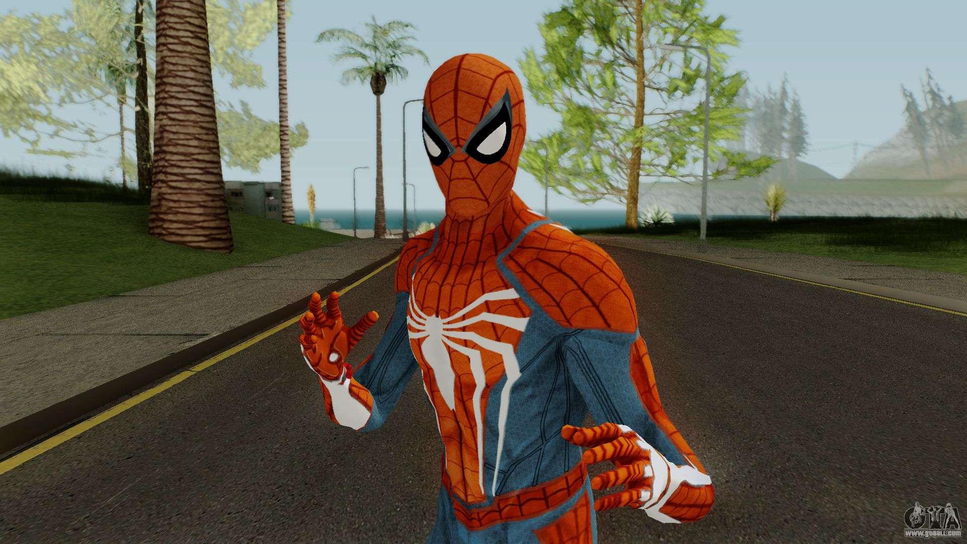 Spider-Man PS4 Standart Skin for GTA San Andreas