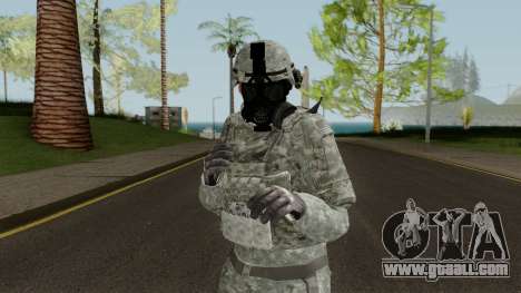 US Army ACU Skin (Gasmask) for GTA San Andreas