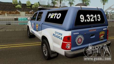 Toyota Hilux 2015 PETO CIPM POJUCA for GTA San Andreas