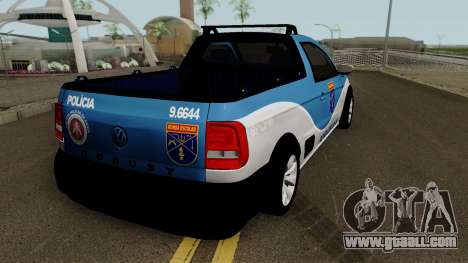 Volkswagen Saveiro G7 ROBUST PMBA Ronda Escolar for GTA San Andreas