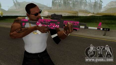 Gunrunning Assault Rifle Mk2 GTA V Pink Skull for GTA San Andreas