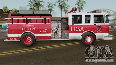 Firetruck Remastered for GTA San Andreas