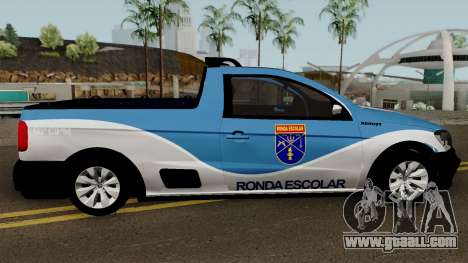 Volkswagen Saveiro G7 ROBUST PMBA Ronda Escolar for GTA San Andreas