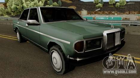 Admiral (Mercedes-Benz 280E Style) Low Poly for GTA San Andreas