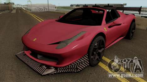 Ferrari 458 Spider Racing Edition for GTA San Andreas
