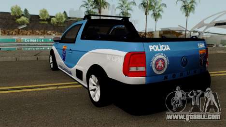 Volkswagen Saveiro G7 ROBUST PMBA Ronda Escolar for GTA San Andreas