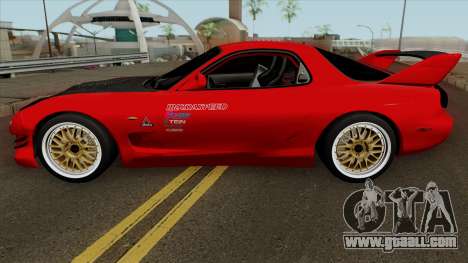 Mazda RX-7 FD3s Touge Warrior Red Brother for GTA San Andreas