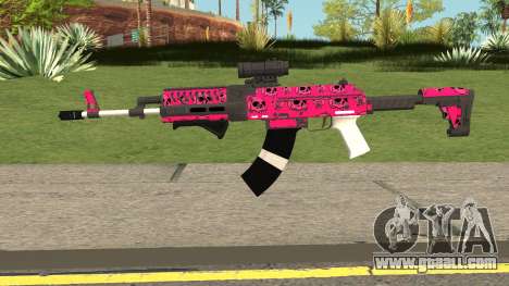 Gunrunning Assault Rifle Mk2 GTA V Pink Skull for GTA San Andreas