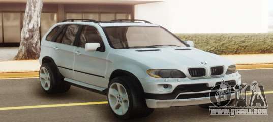 Bmw X5 White Stock For Gta San Andreas