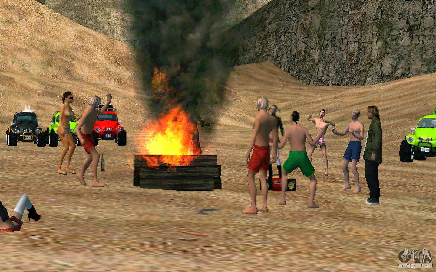 Beach party for GTA San Andreas