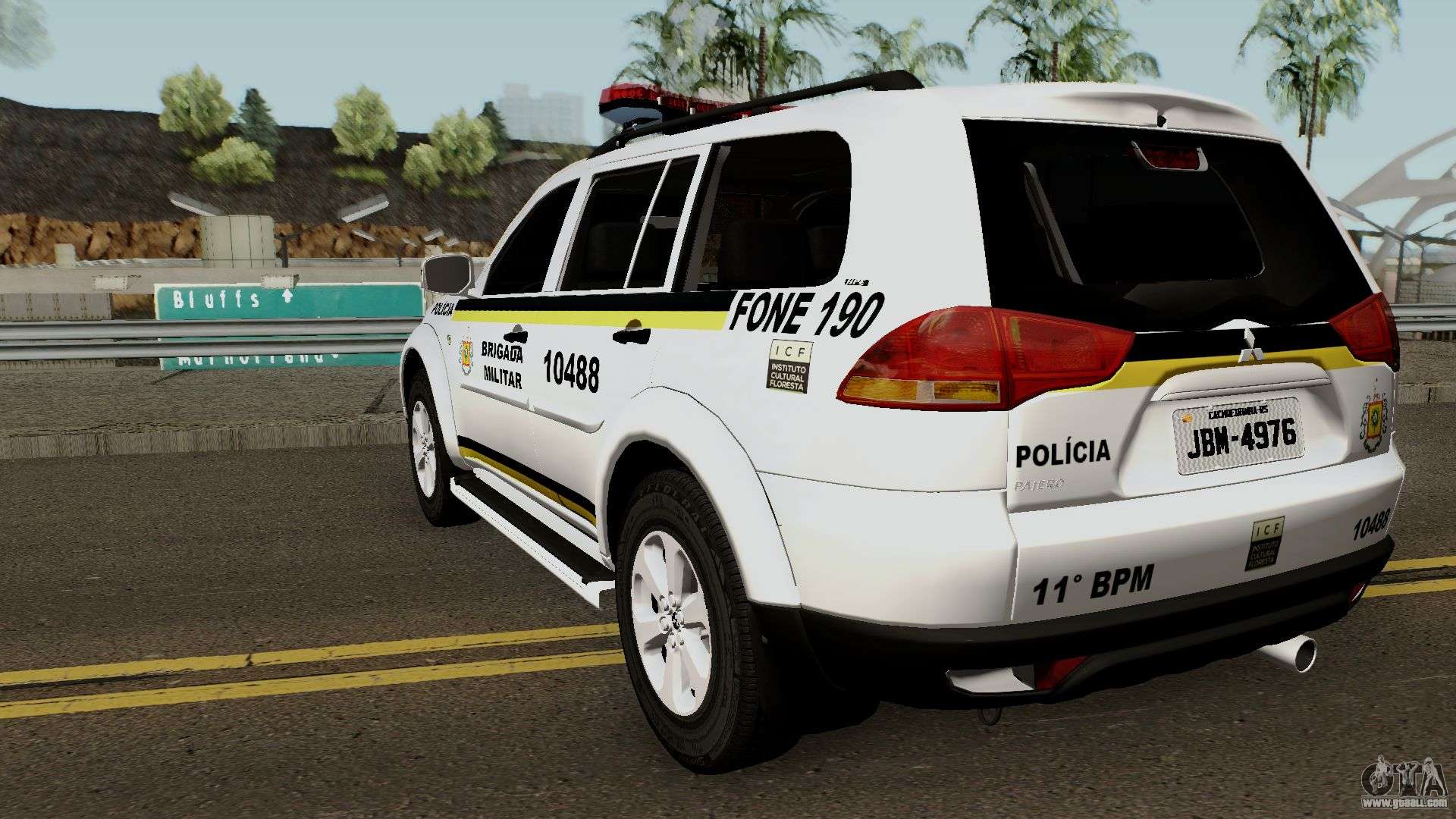 Mitsubishi Pajero  Dakar  Brazilian Police for GTA San Andreas