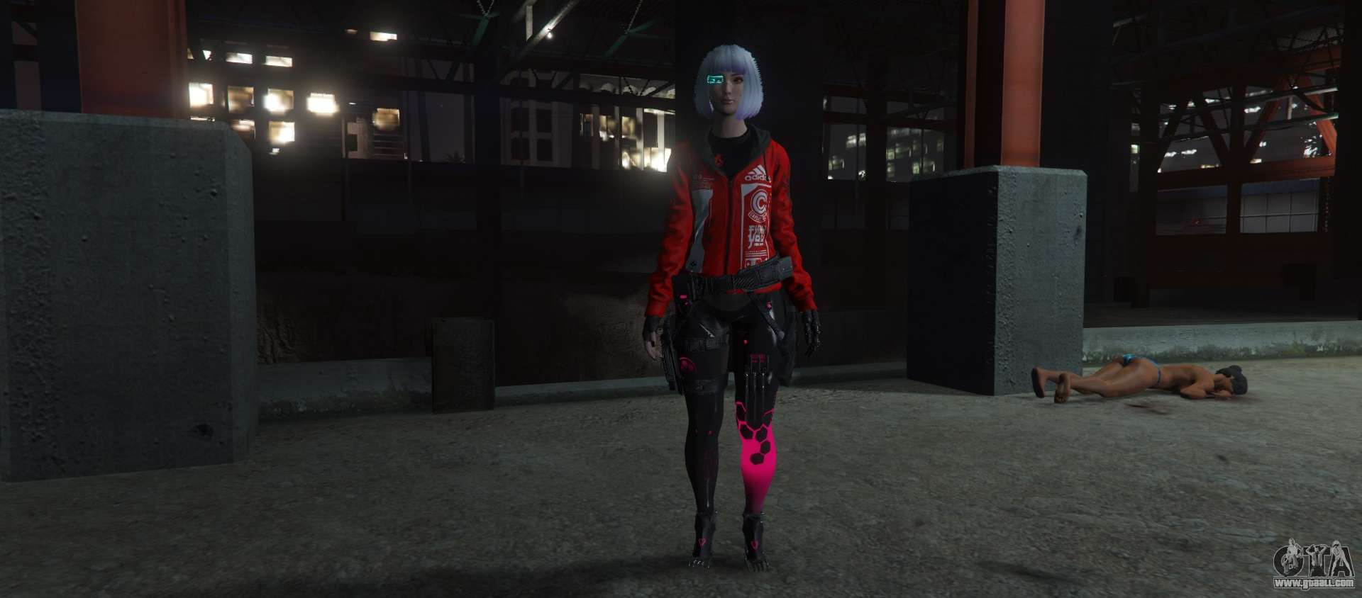 Gta online cyberpunk outfit фото 7