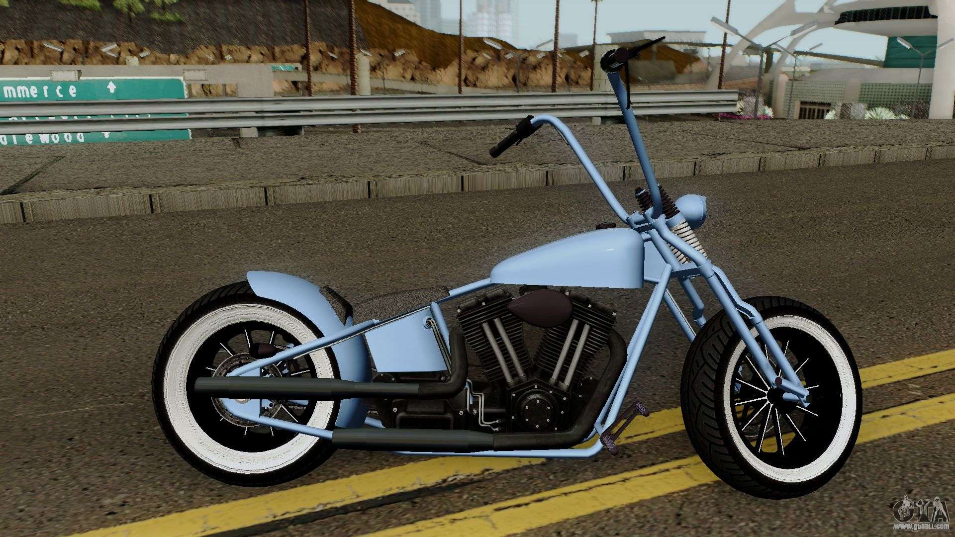 Western Motorcycle Zombie Bobber GTA V HQ for GTA San Andreas