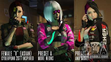 Cyberpunk Custom Female Ped for GTA 5